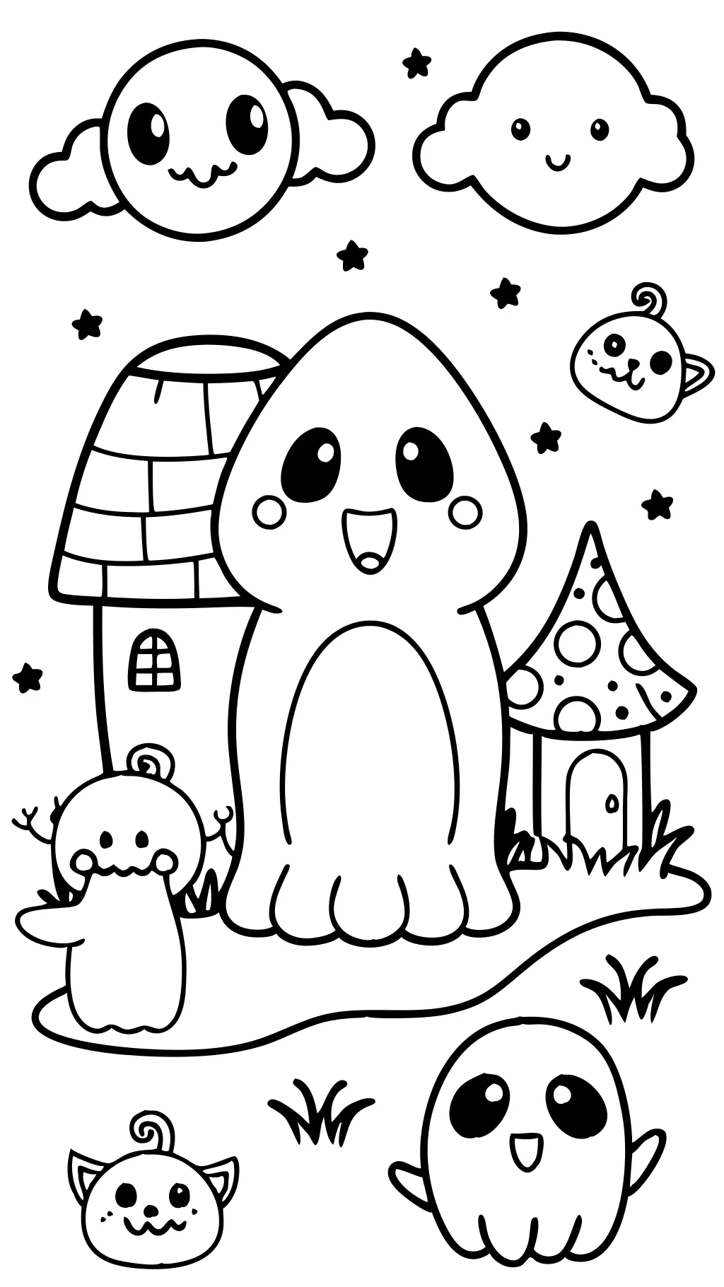 cute and creepy coloring pages